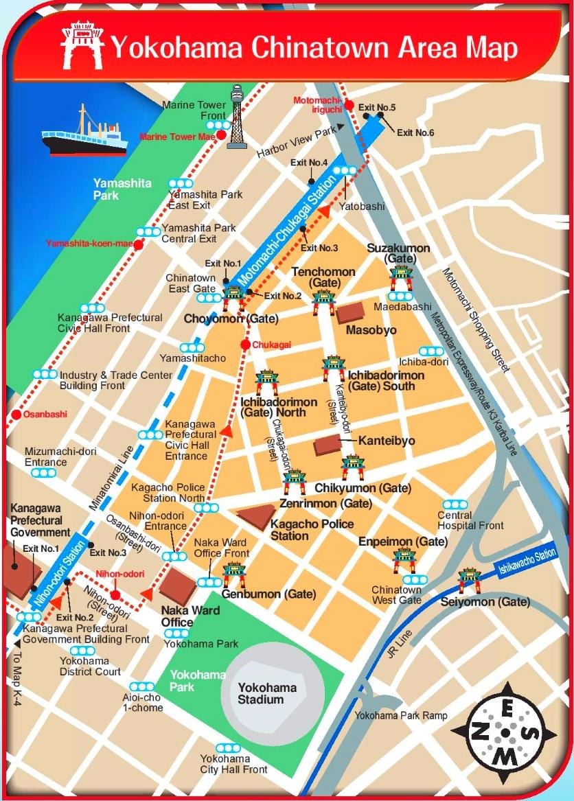 რუკა Yokohama და ტოკიოში