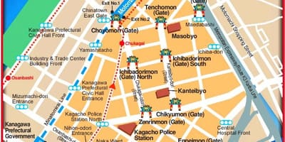 რუკა Yokohama და ტოკიოში