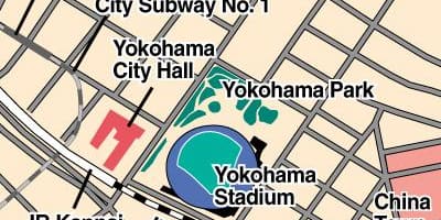 რუკა Yokohama სტადიონი